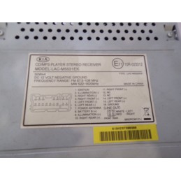 Autoradio stereo originale Kia Sorento 2008